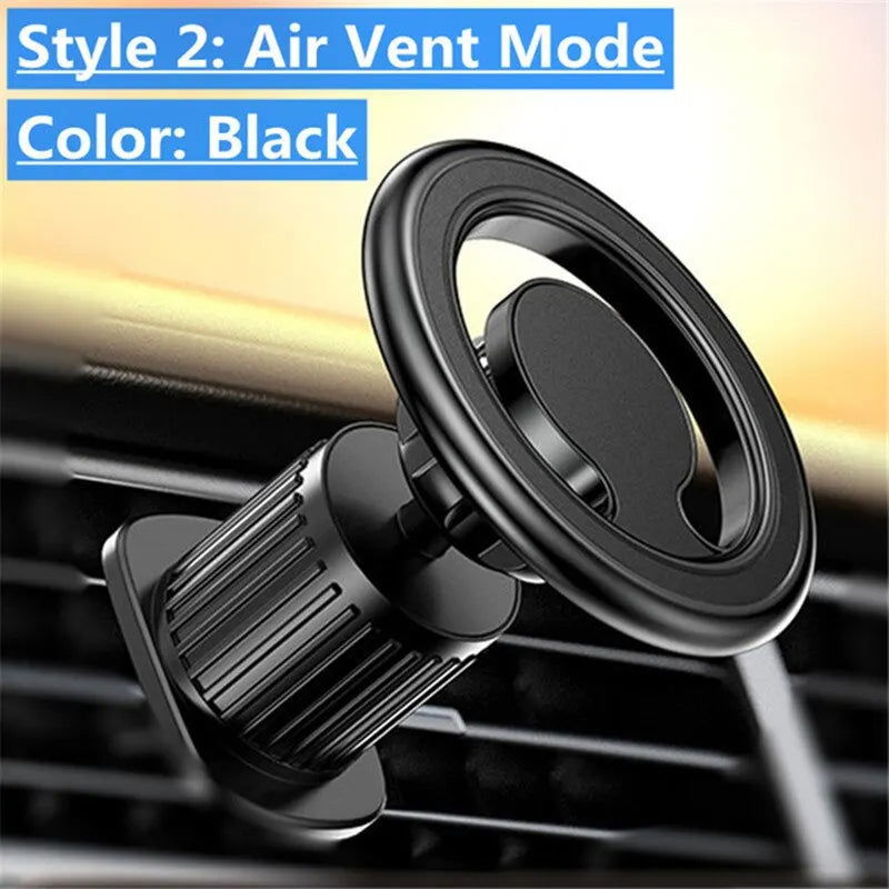 Magnetic Car Phone Holder Stand Magnet Car Mount Support GPS Mobile Bracket in Car For Macsafe iPhone 15 14 13 12 Samsung Xiaomi - Slobuy