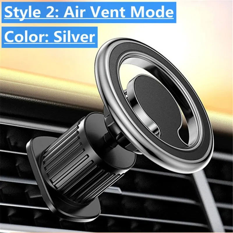 Magnetic Car Phone Holder Stand Magnet Car Mount Support GPS Mobile Bracket in Car For Macsafe iPhone 15 14 13 12 Samsung Xiaomi - Slobuy