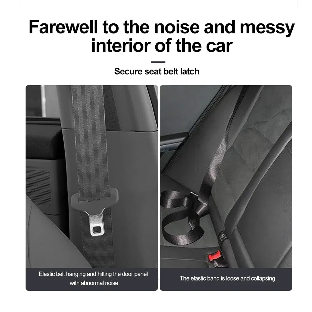 Magnetic Car Seat Belt Holder Anti-Wear Stabilizer Adhesive Adjustable Fastener Clip for Auto Seat Safety Car Interior Supplies - Slobuy