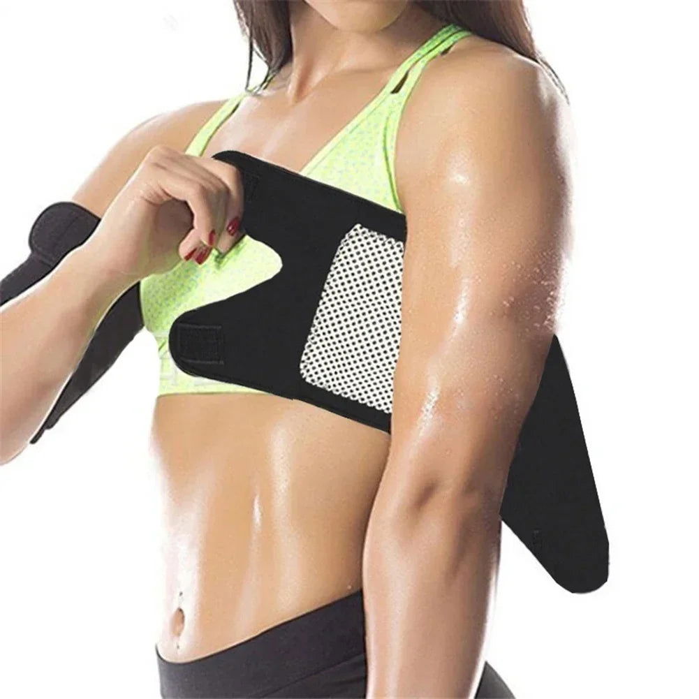 Magnetic Therapy Self-Heating Arm Elbow Brace Support Belt Tourmaline Pain Relief Slimming Weight Loss Strap Bandage Arm Care - Slobuy