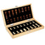 Magnetic Wooden Folding Chess Set Felted Game Board 24cm*24cm Interior Storage Adult Kids  Gift Family Game Chess Board - Slobuy