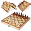 Magnetic Wooden Folding Chess Set Felted Game Board 24cm*24cm Interior Storage Adult Kids  Gift Family Game Chess Board - Slobuy