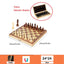 Magnetic Wooden Folding Chess Set Felted Game Board 24cm*24cm Interior Storage Adult Kids  Gift Family Game Chess Board - Slobuy