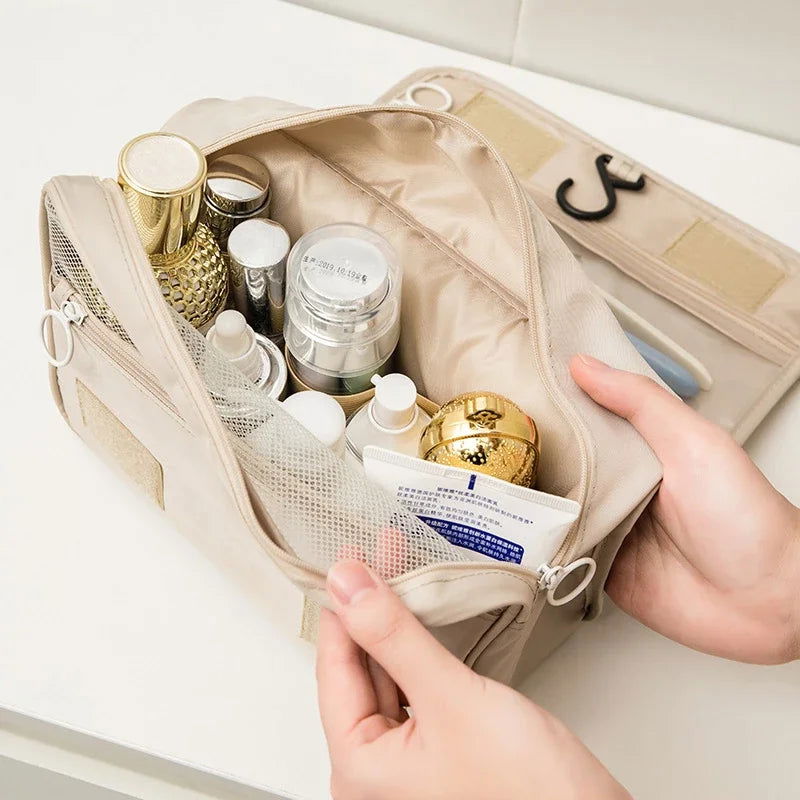 Makeup Bag Travel Cosmetic Bags Toiletries Organizer Waterproof Storage Neceser Bathroom Hook Wash Pouch High Quality Women - Slobuy