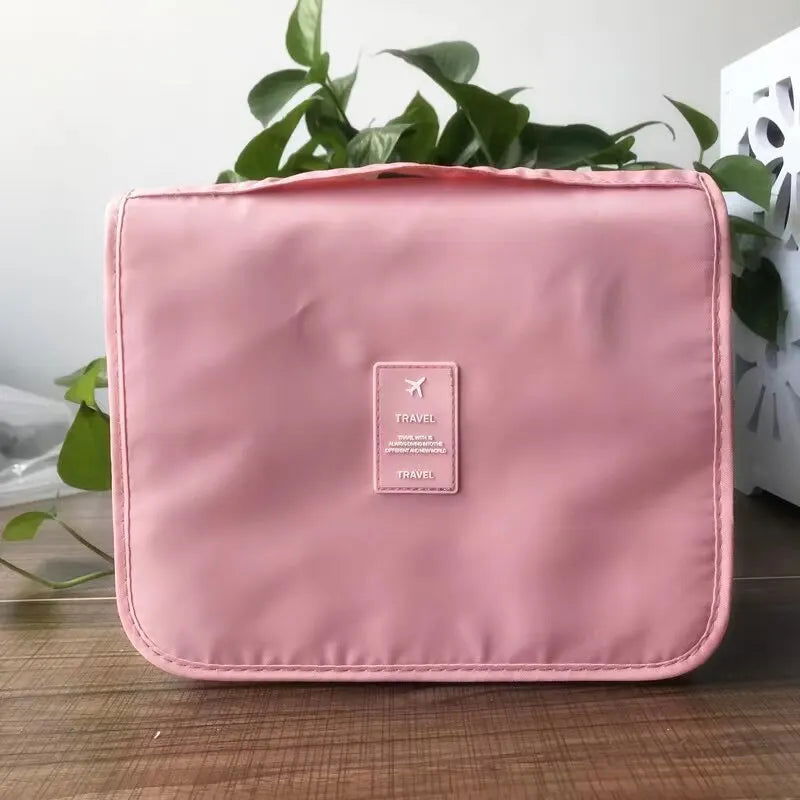 Makeup Bag Travel Cosmetic Bags Toiletries Organizer Waterproof Storage Neceser Bathroom Hook Wash Pouch High Quality Women - Slobuy