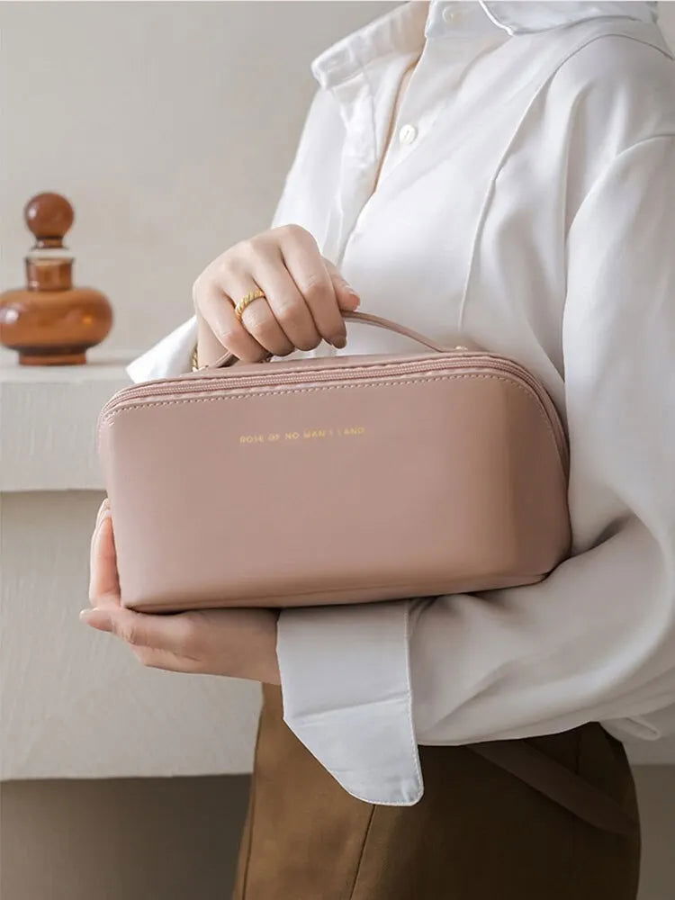 Makeup Organizer Female Toiletry Kit Bag Make Up Case Storage Pouch Luxury Lady Box, Cosmetic Bag, Organizer Bag For Travel Zipp - Slobuy