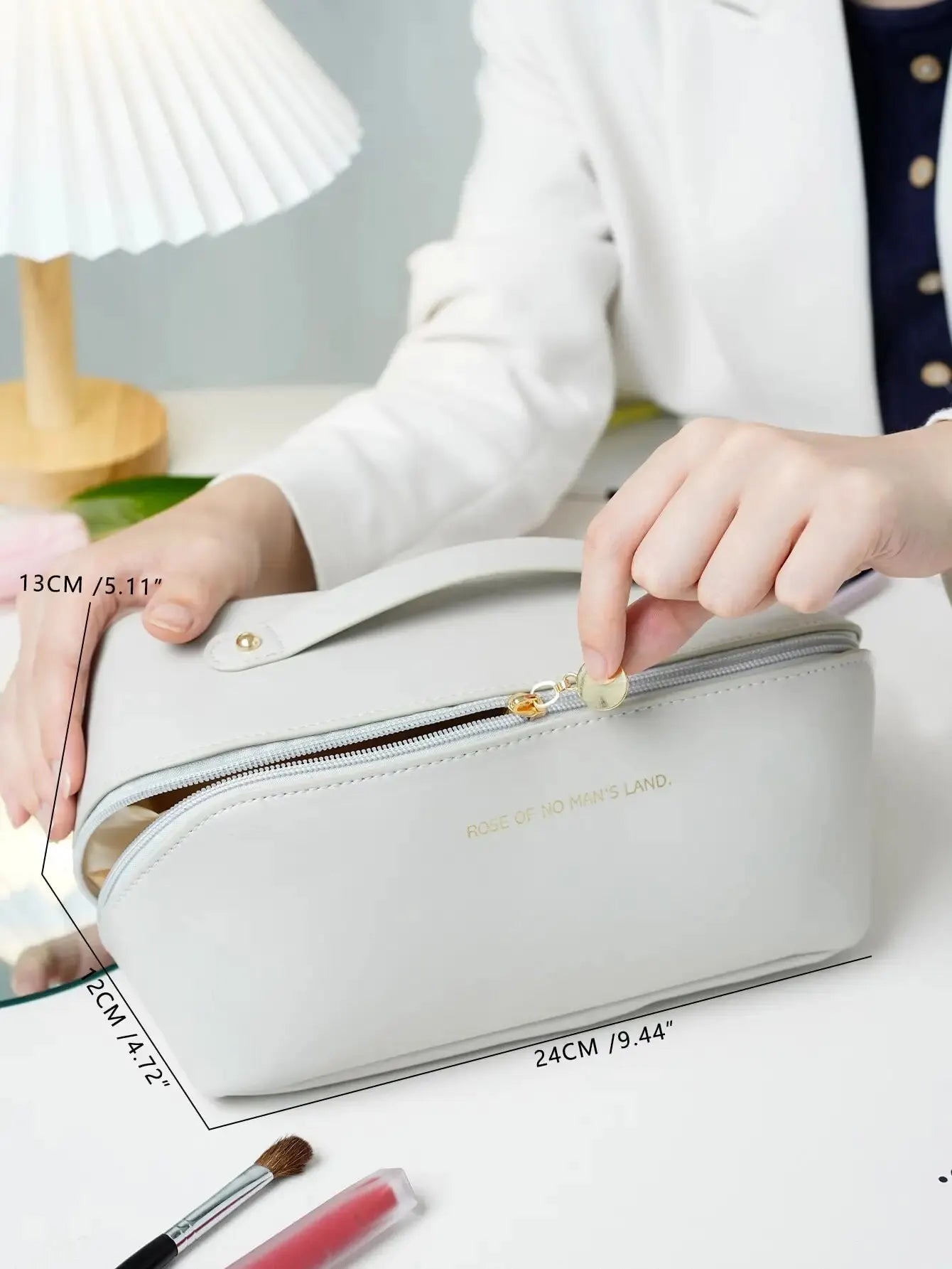 Makeup Organizer Female Toiletry Kit Bag Make Up Case Storage Pouch Luxury Lady Box, Cosmetic Bag, Organizer Bag For Travel Zipp - Slobuy
