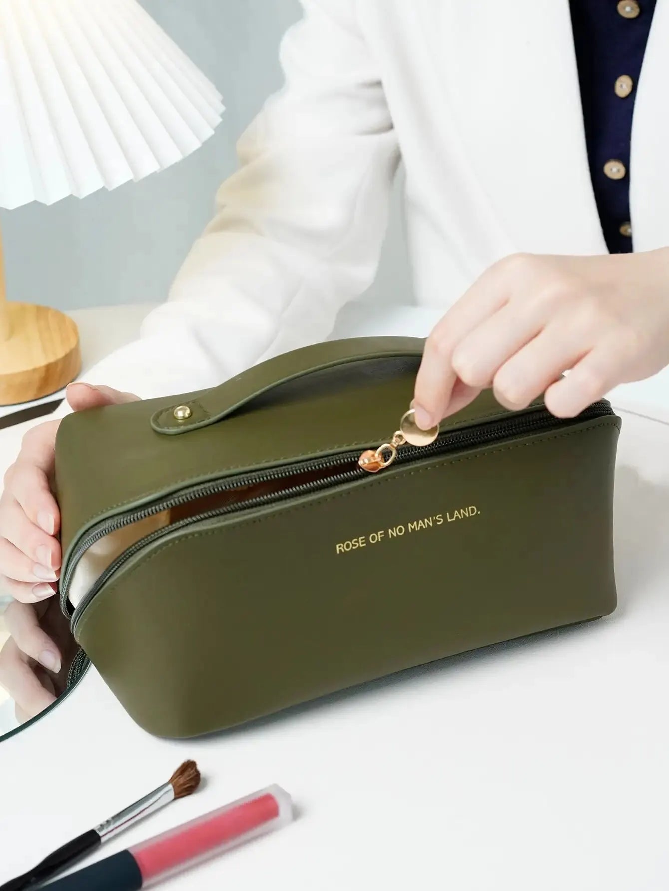 Makeup Organizer Female Toiletry Kit Bag Make Up Case Storage Pouch Luxury Lady Box, Cosmetic Bag, Organizer Bag For Travel Zipp - Slobuy