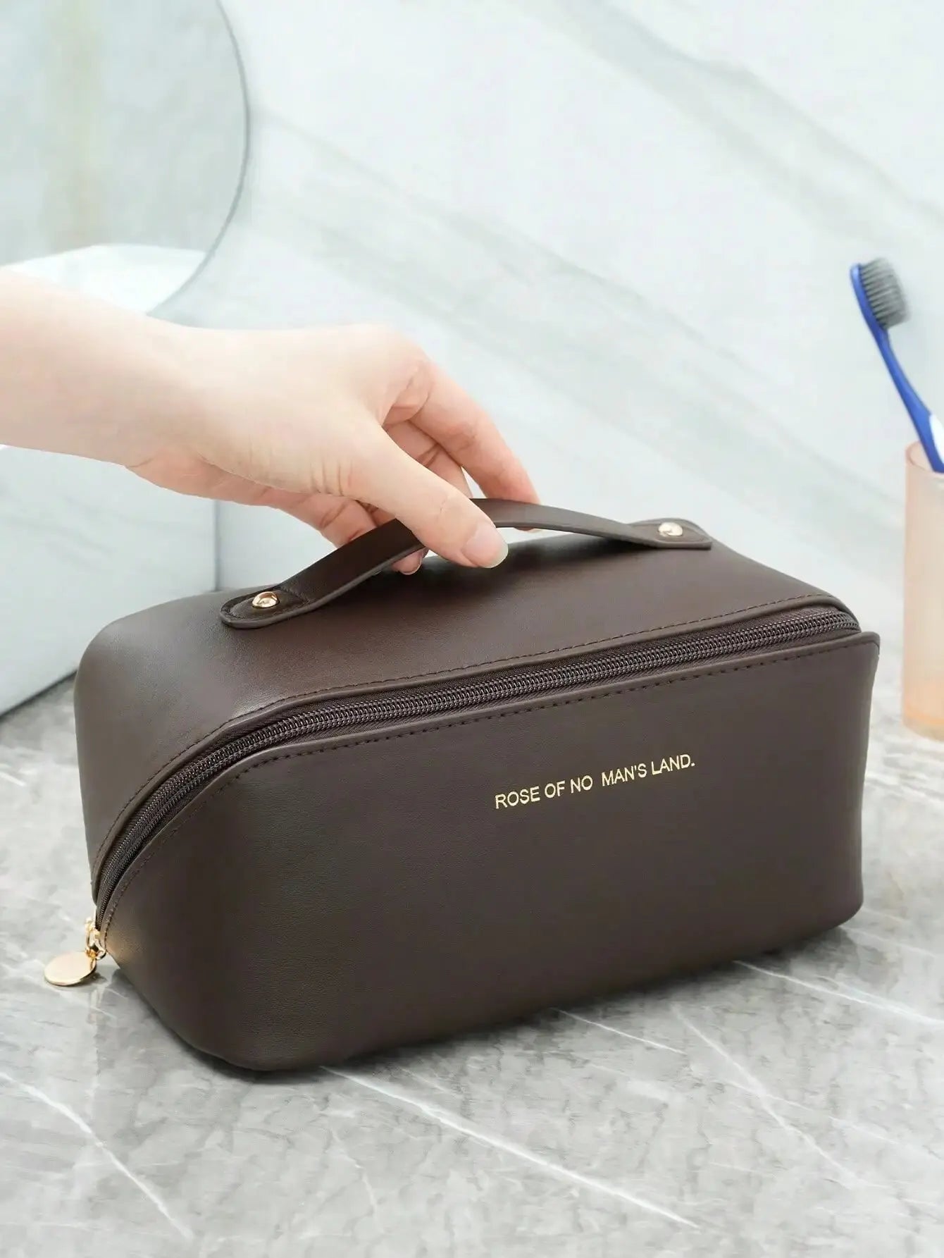 Makeup Organizer Female Toiletry Kit Bag Make Up Case Storage Pouch Luxury Lady Box, Cosmetic Bag, Organizer Bag For Travel Zipp - Slobuy