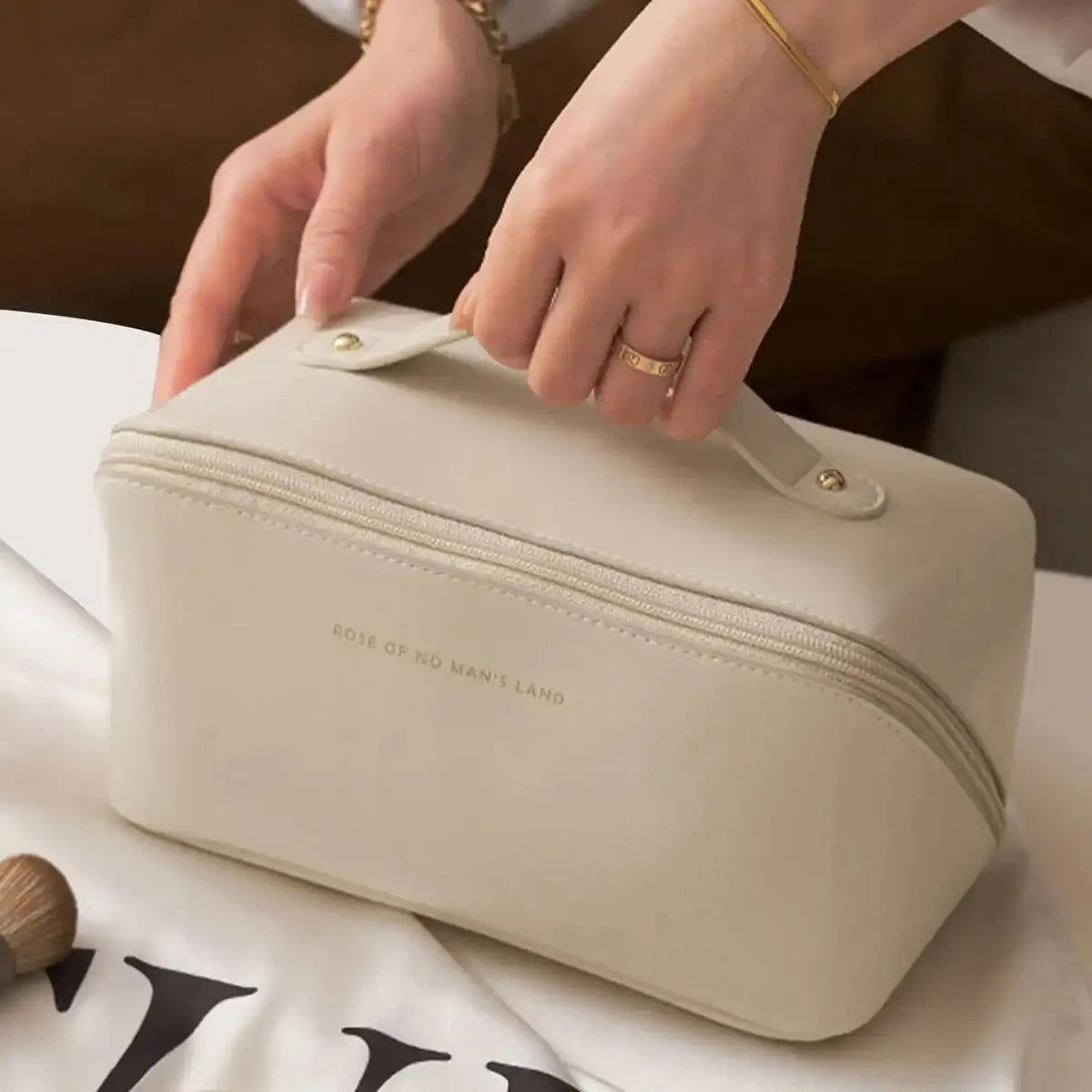 Makeup Organizer Female Toiletry Kit Bag Make Up Case Storage Pouch Luxury Lady Box, Cosmetic Bag, Organizer Bag For Travel Zipp - Slobuy
