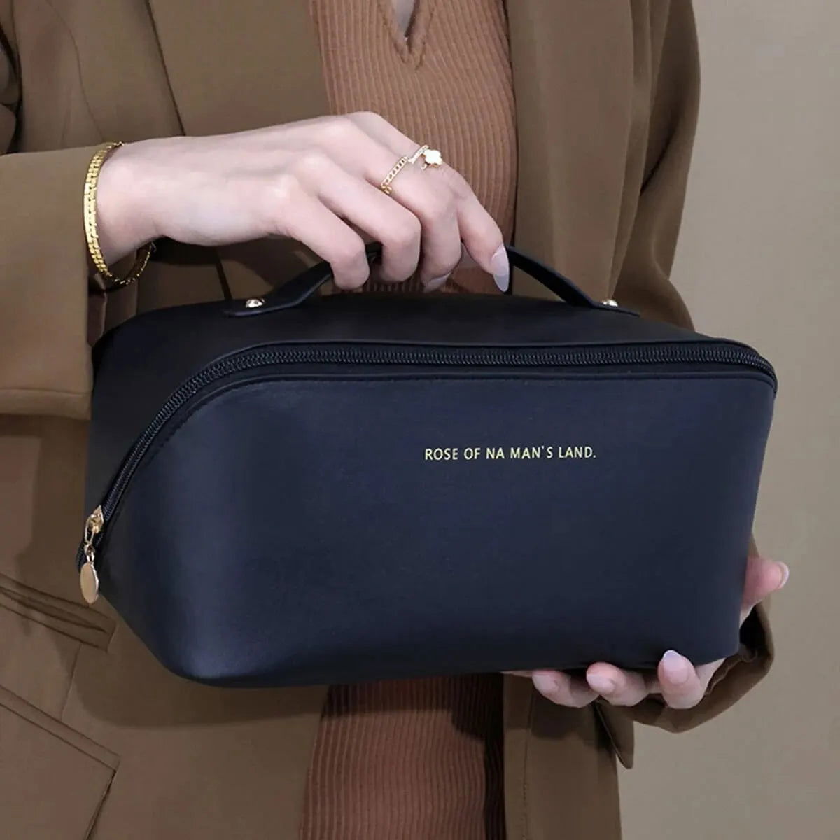Makeup Organizer Female Toiletry Kit Bag Make Up Case Storage Pouch Luxury Lady Box, Cosmetic Bag, Organizer Bag For Travel Zipp - Slobuy