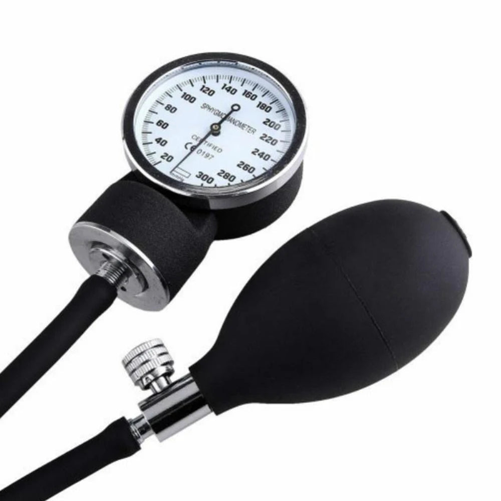 Manual Arm Blood Pressure Monitor Stethoscope Sphygmomanometer Aneroid Gauge Device Home Blood Pressure Meter Medical Equipment - Slobuy