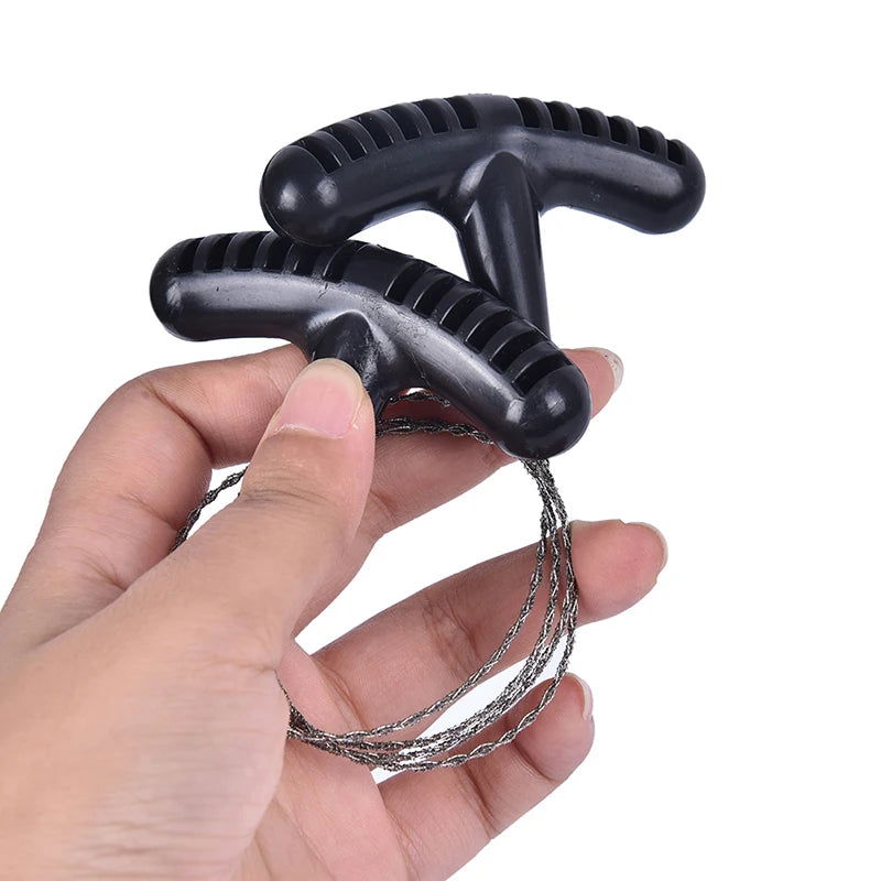 Manual Hand Steel Travel Tools Outdoor Camping Hiking Rope Chain Saw Practical Portable Emergency Survival Gear Steel Wire Kits - Slobuy