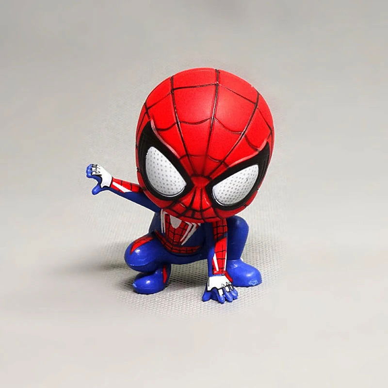 Marvel Avengers Spider Man Cute Action Figure Posture Anime Decoration Collection Figurine Toy Model Ornaments Children Gift - Slobuy