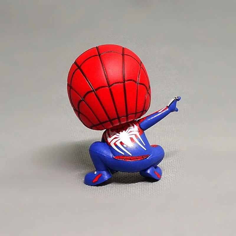 Marvel Avengers Spider Man Cute Action Figure Posture Anime Decoration Collection Figurine Toy Model Ornaments Children Gift - Slobuy
