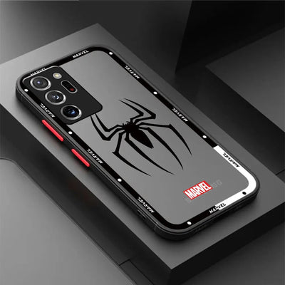 Marvel Hero Logo Phone Case for Samsung Galaxy S22 S24 Ultra S23 S21 Note 20 Ultra Note 10 Plus 8 9 Matte Cover Shockproof - Slobuy