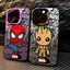 Marvel spiderman Groot Phone Case for iPhone 15 Pro Max 12 Pro X 11 13 14 Plus XS Max XR 14 Fashion TPU Silicone Soft Cover - Slobuy