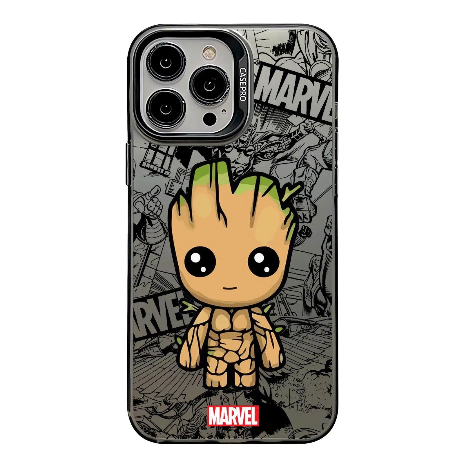 Marvel spiderman Groot Phone Case for iPhone 15 Pro Max 12 Pro X 11 13 14 Plus XS Max XR 14 Fashion TPU Silicone Soft Cover - Slobuy