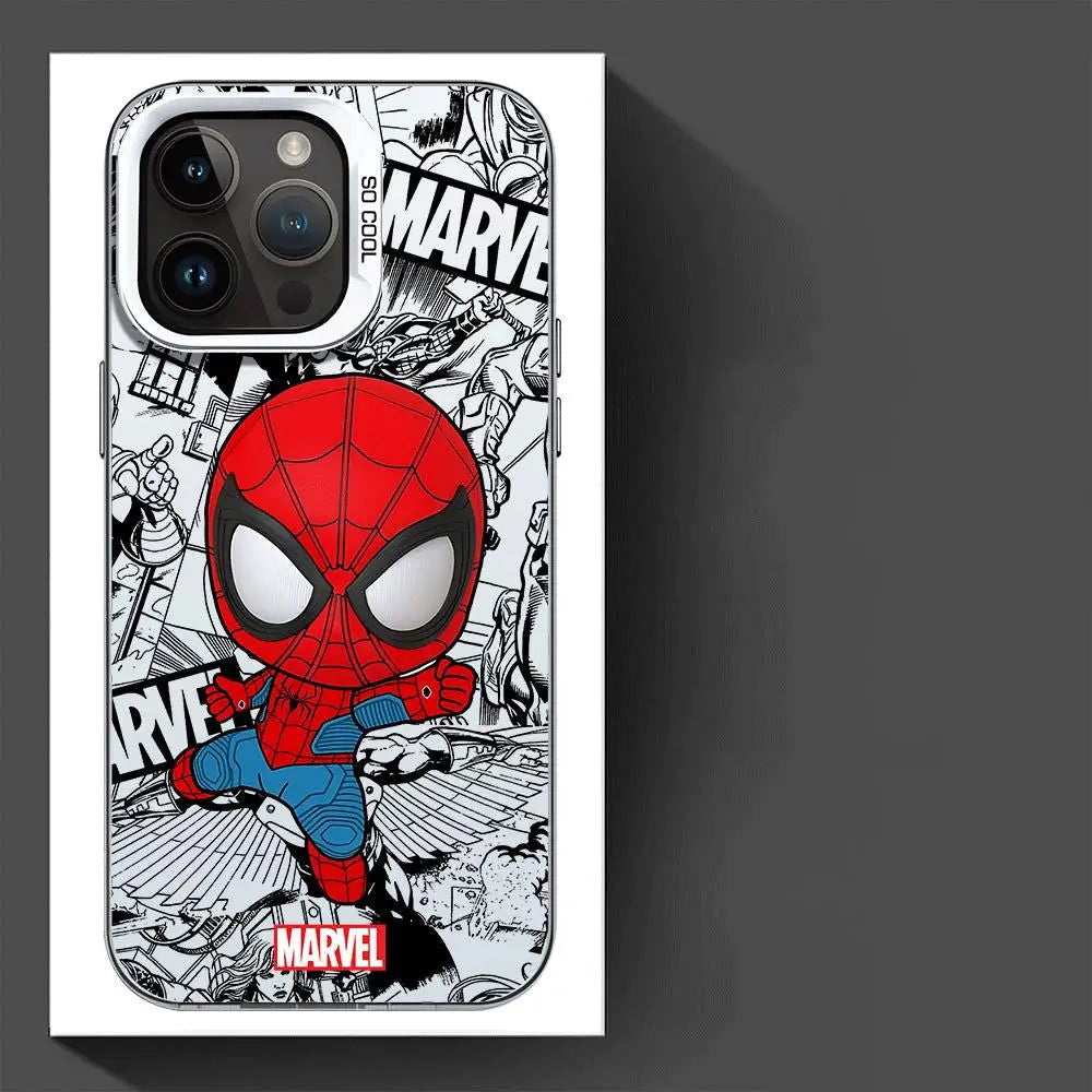 Marvel spiderman Groot Phone Case for iPhone 15 Pro Max 12 Pro X 11 13 14 Plus XS Max XR 14 Fashion TPU Silicone Soft Cover - Slobuy
