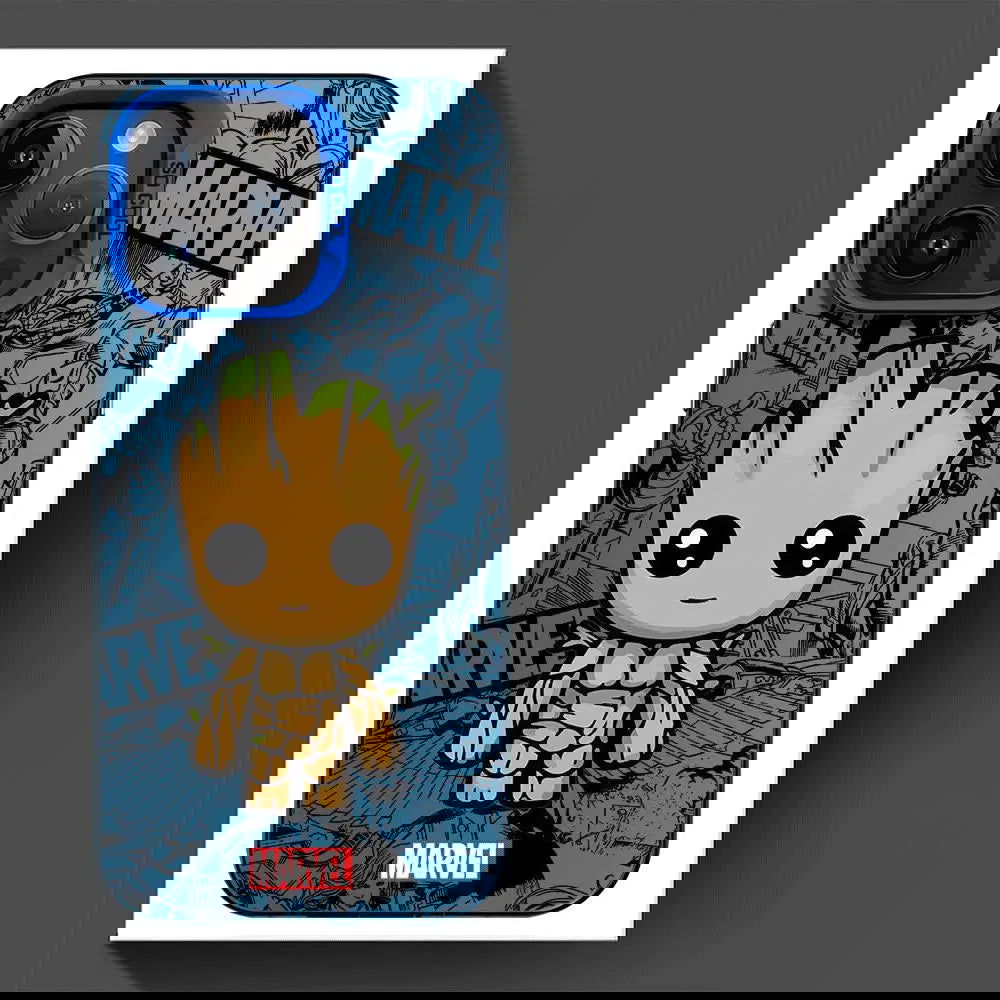 Marvel spiderman Groot Phone Case for iPhone 15 Pro Max 12 Pro X 11 13 14 Plus XS Max XR 14 Fashion TPU Silicone Soft Cover - Slobuy