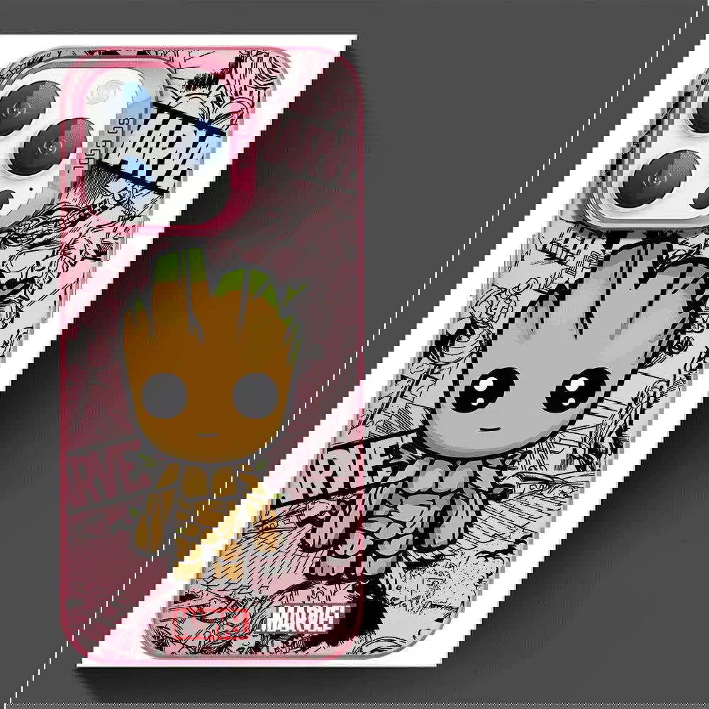 Marvel spiderman Groot Phone Case for iPhone 15 Pro Max 12 Pro X 11 13 14 Plus XS Max XR 14 Fashion TPU Silicone Soft Cover - Slobuy