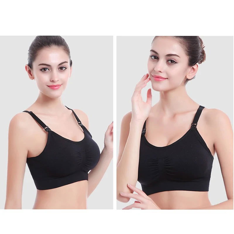 Maternity Bras Wirefree Nursing Bra Panties Set Pregnancy Clothes Prevent Sagging Breastfeeding Women's Breathable Lactancia Bra - Slobuy