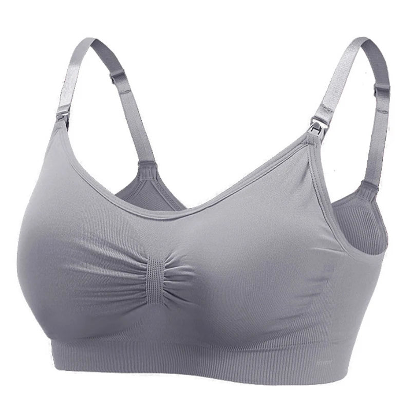 Maternity Bras Wirefree Nursing Bra Panties Set Pregnancy Clothes Prevent Sagging Breastfeeding Women's Breathable Lactancia Bra - Slobuy