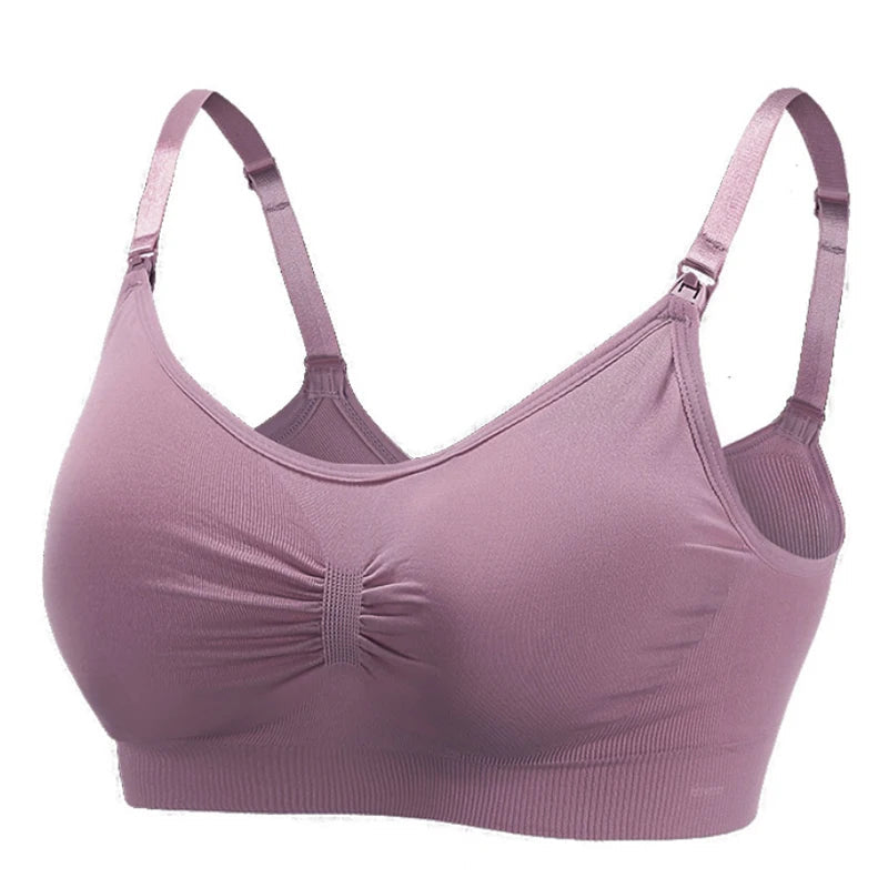 Maternity Bras Wirefree Nursing Bra Panties Set Pregnancy Clothes Prevent Sagging Breastfeeding Women's Breathable Lactancia Bra - Slobuy