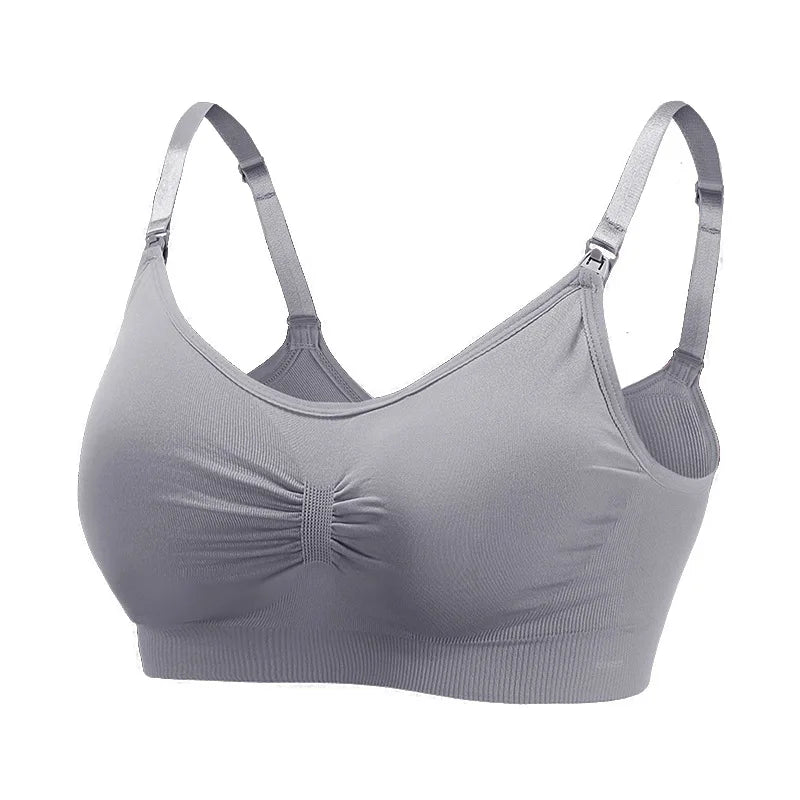 Maternity Bras Wirefree Nursing Bra Pregnancy Clothes Prevent Sagging Breastfeeding Women's Breathable lactancia Bra - Slobuy