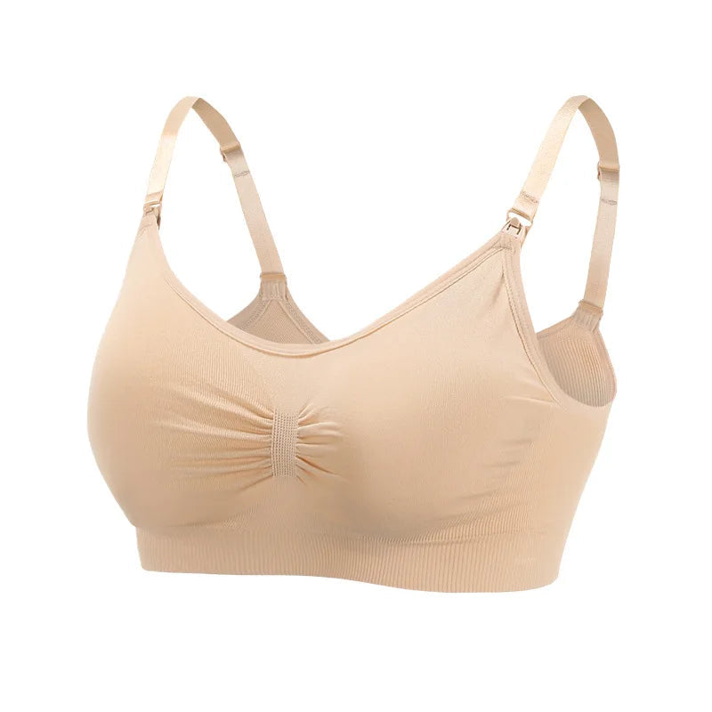 Maternity Bras Wirefree Nursing Bra Pregnancy Clothes Prevent Sagging Breastfeeding Women's Breathable lactancia Bra - Slobuy