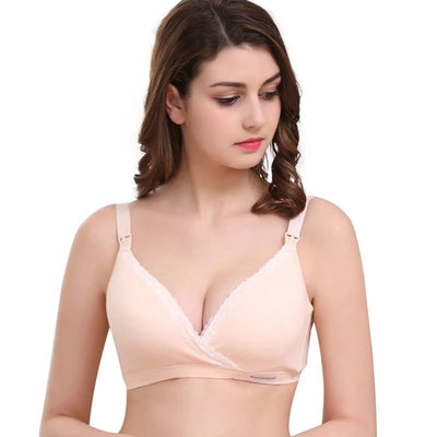 Maternity Clothes Nursing Bra French Secy Lace Pregnant Women Breastfeeding Padded Mothers Underwear Bras Breast Feeding Mother - Slobuy