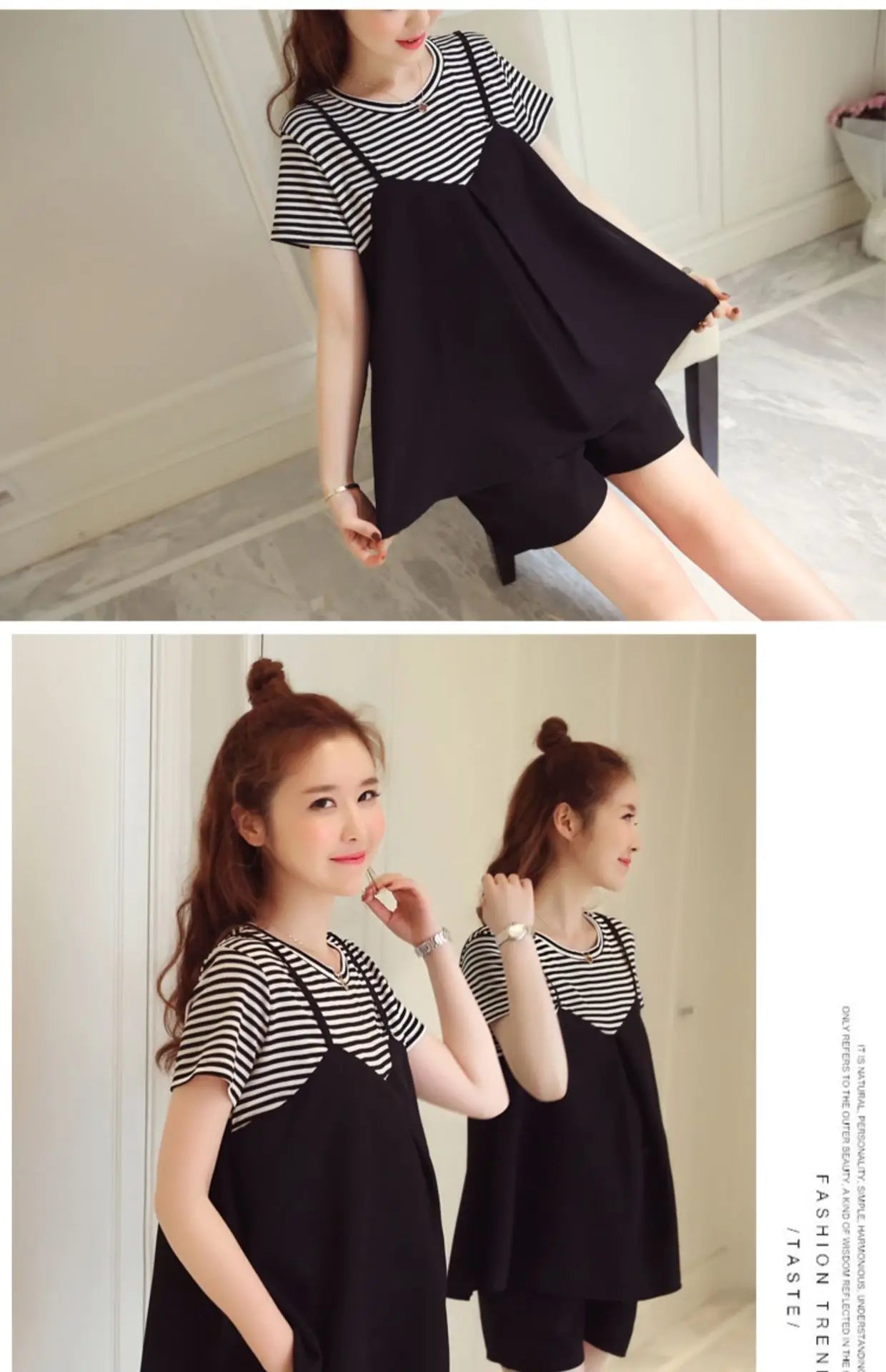 Maternity New Summer Short-Sleeved Shorts Suit Breastfeeding Suit Monthly Clothing Loose Thin Section Sports Two-Piece Suit - Slobuy