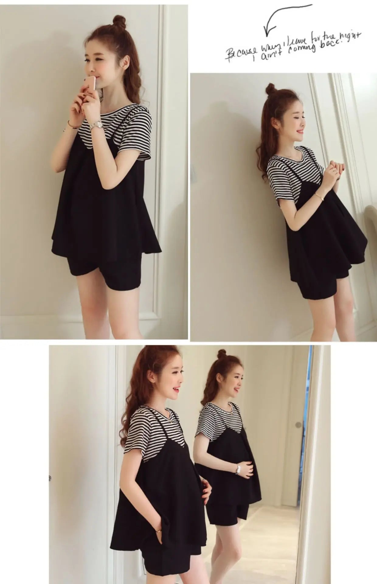Maternity New Summer Short-Sleeved Shorts Suit Breastfeeding Suit Monthly Clothing Loose Thin Section Sports Two-Piece Suit - Slobuy