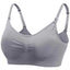Maternity Nursing Bra,Comfortable Wirefree Full Coverage Breastfeeding Sleeping Bralette with Padded - Slobuy