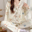 Maternity Pajamas Homewear Suit Nursing Pajamas Moon Clothes Spring and Autumn Cotton Monthly Clothing Summer Nursing Clothes - Slobuy