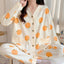 Maternity Pajamas Homewear Suit Nursing Pajamas Moon Clothes Spring and Autumn Cotton Monthly Clothing Summer Nursing Clothes - Slobuy