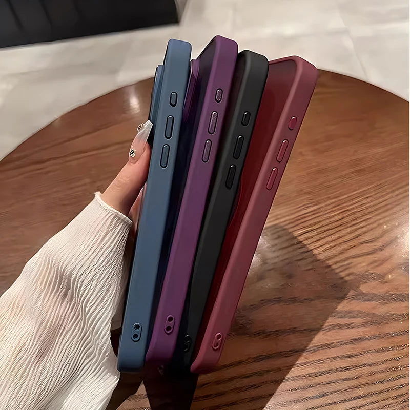 Matte For Magsafe Wireless Charging Magnetic Case For iPhone 14 13 12 11 15 Pro Max Case Silicone Protection Cover Accessories - Slobuy