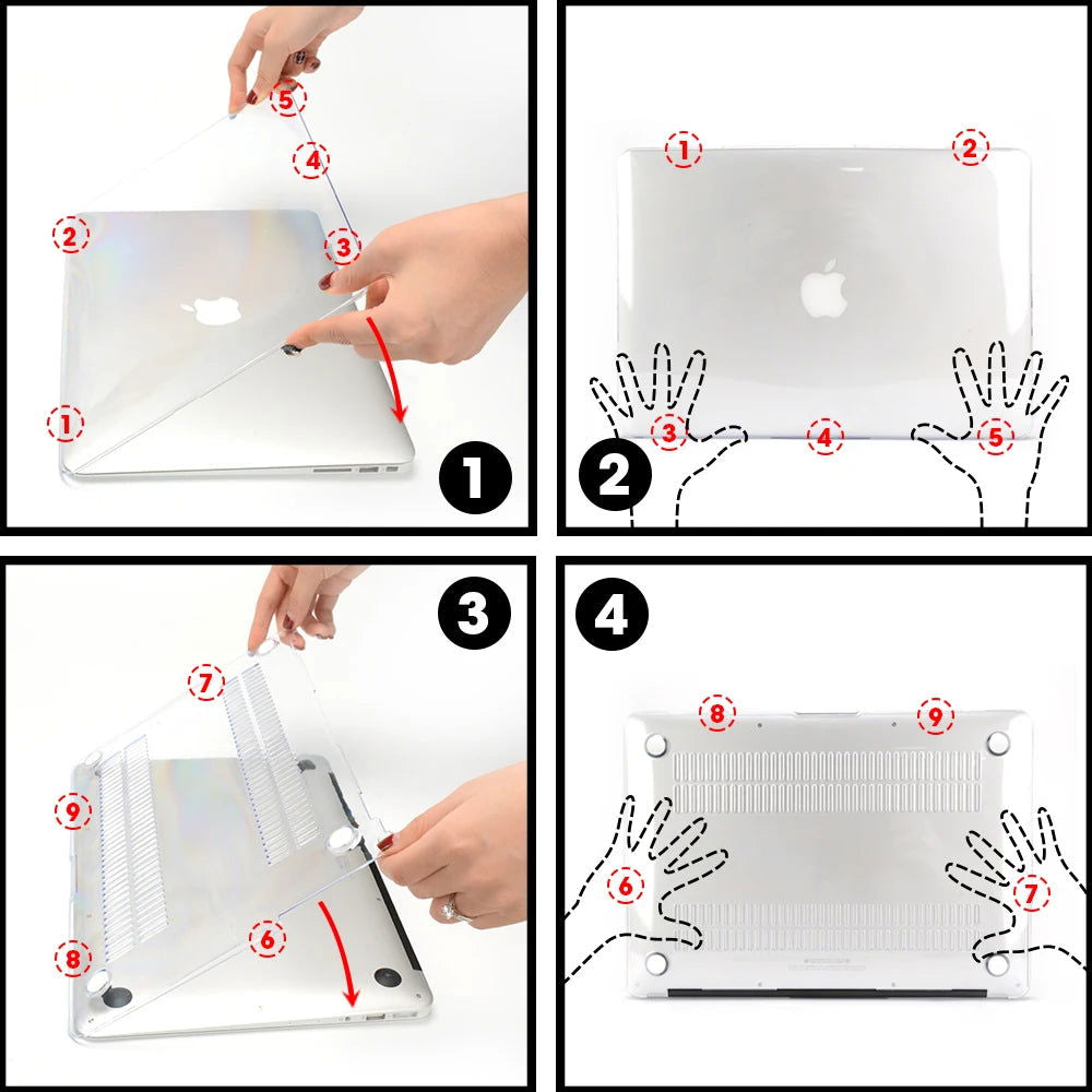 Matte Laptop Case For Apple Macbook Air Pro 13.3 Mac Book Retina 15 New Touch Bar 11 12 13 inch Laptop Cover Case 16 Bag Shell - Slobuy