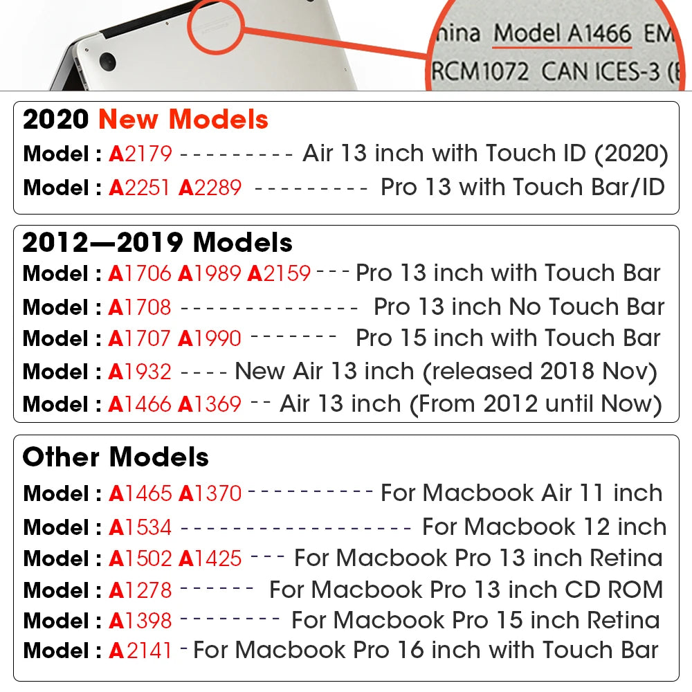 Matte Laptop Case For Apple Macbook Air Pro 13.3 Mac Book Retina 15 New Touch Bar 11 12 13 inch Laptop Cover Case 16 Bag Shell - Slobuy