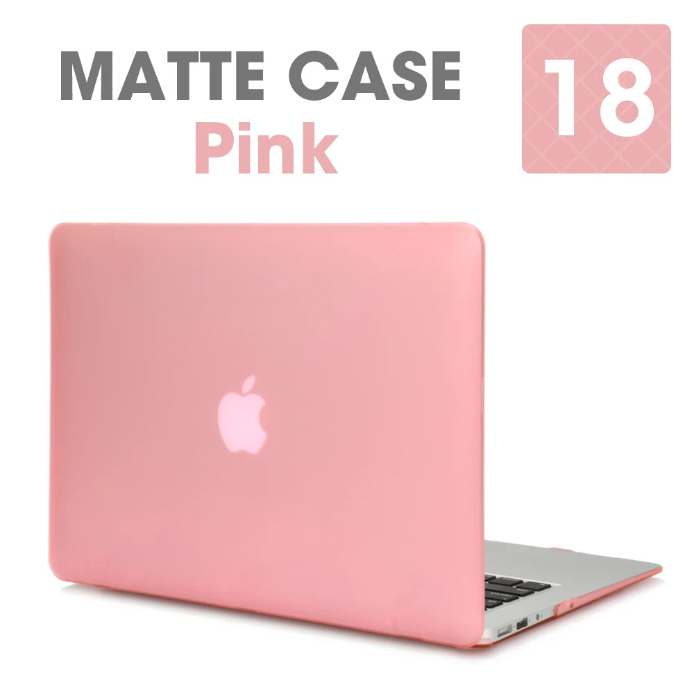 Matte Laptop Case For Apple Macbook Air Pro 13.3 Mac Book Retina 15 New Touch Bar 11 12 13 inch Laptop Cover Case 16 Bag Shell - Slobuy