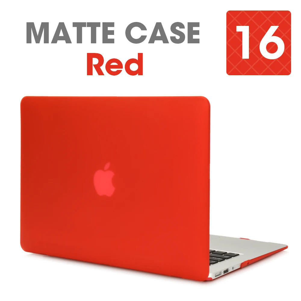 Matte Laptop Case For Apple Macbook Air Pro 13.3 Mac Book Retina 15 New Touch Bar 11 12 13 inch Laptop Cover Case 16 Bag Shell - Slobuy