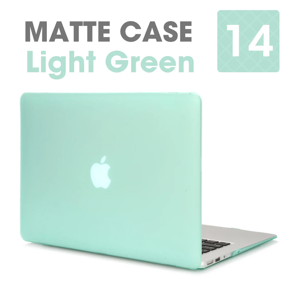 Matte Laptop Case For Apple Macbook Air Pro 13.3 Mac Book Retina 15 New Touch Bar 11 12 13 inch Laptop Cover Case 16 Bag Shell - Slobuy