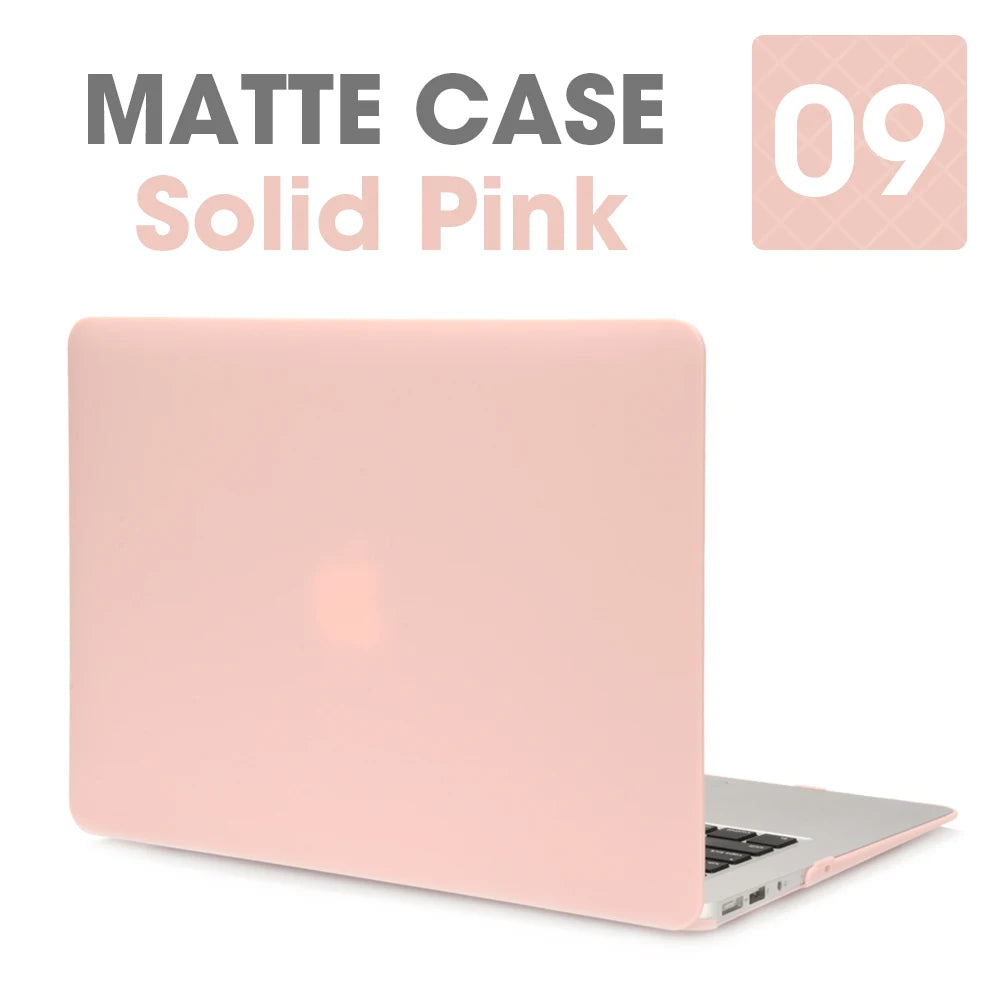 Matte Laptop Case For Apple Macbook Air Pro 13.3 Mac Book Retina 15 New Touch Bar 11 12 13 inch Laptop Cover Case 16 Bag Shell - Slobuy