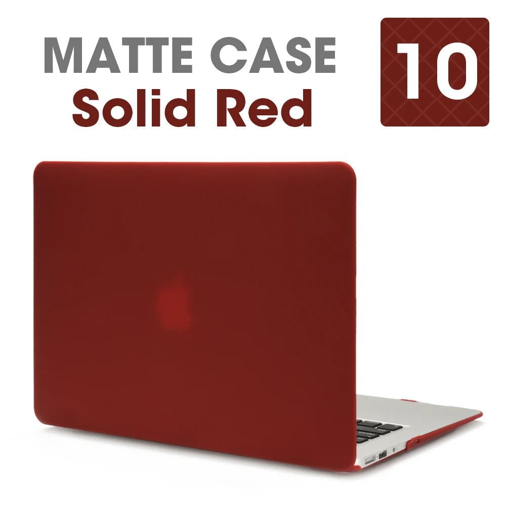 Matte Laptop Case For Apple Macbook Air Pro 13.3 Mac Book Retina 15 New Touch Bar 11 12 13 inch Laptop Cover Case 16 Bag Shell - Slobuy