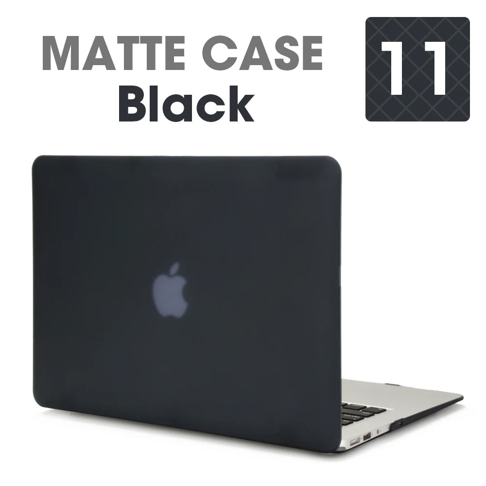 Matte Laptop Case For Apple Macbook Air Pro 13.3 Mac Book Retina 15 New Touch Bar 11 12 13 inch Laptop Cover Case 16 Bag Shell - Slobuy