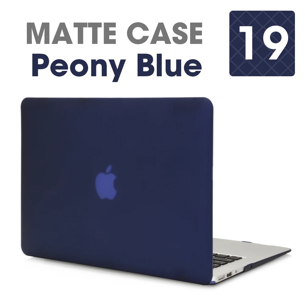 Matte Laptop Case For Apple Macbook Air Pro 13.3 Mac Book Retina 15 New Touch Bar 11 12 13 inch Laptop Cover Case 16 Bag Shell - Slobuy