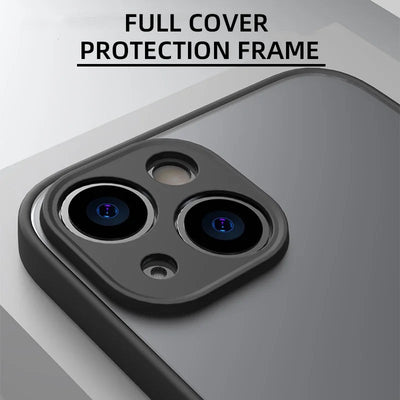 Matte Phone Case for iPhone 14 13 12 15 Pro Max Mini Luxury Soft Silicone Shockproof Case for IPhone X XS Max XR 6 7 8 Plus SE - Slobuy