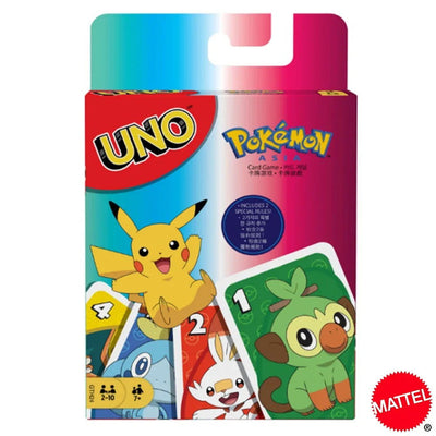 Mattel UNO Pokemon Sword & Shield Card Games Family Funny Entertainment Board Game Poker Kids Toys Playing Cards - Slobuy