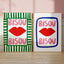 Maximalist Eclectic Pink French Quotes Bisou Bisou Bonjour Bonne Nuit Wall Art Canvas Painting Posters Living Room Home Decor - Slobuy