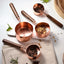 Measuring Spoon Set Wooden Handle Stainless Steel Measuring Cups Spoons Baking Tools Coffee Bartending Scale Kitchen Accessories - Slobuy